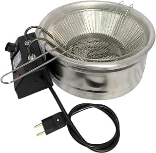 Fritadeira Elétrica Industrial 3,5 Litros Tacho Redondo (110) - Produto 9 mais recomendado com 4.6 estrelas