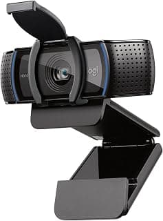 Webcam Full HD Logitech C920s com Microfone Embutido e Proteção de Privacidade para Chamadas e Gravações em Video Widescreen 1080p - Compatível com Logitech Capture - Produto em review com 4.8 estrelas e 10.700 avaliações
