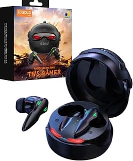 A'Gold FN-B48 Fone de Ouvido Bluetooth Gamer TWS - Bluetooth 5.4, Redução de Ruído por Inteligência Artficial - IA, 8h de Bateria, Estojo com LED Robótico, Microfone Excelente - Baixa Latência - Produto 5 mais recomendado com 4.6 estrelas
