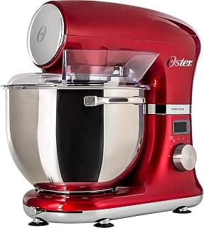 Oster Batedeira Planetária Digital, Bowl Inox, 5L, 110V, Vermelha, 1000W, OBAT911 - Produto 1 mais recomendado com 4.8 estrelas