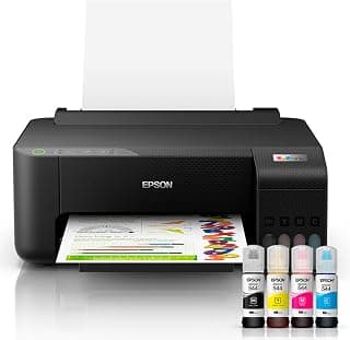 Impressora Epson EcoTank L1250 - Tanque de Tinta Colorida, Wi-Fi Direct, Comando de voz, Bivolt, Cor: Preto - Produto 5 mais recomendado com 4.7 estrelas