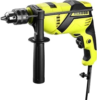 Furadeira de Impacto Profissional 810W 220V - 3000 RPM, 13mm, Função 2 em 1, Mandril de Metal com Alça Giratória, Ideal para Madeira, Concreto e Aço - Produto 10 mais recomendado com 5 estrelas