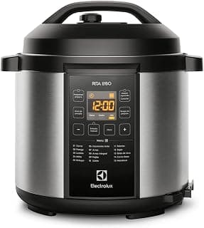 Electrolux Panela pressão elétrica Electrolux digital capacidade 6L silenciosa segura 10 travas segurança 15 receitas pré-programadas 3 níveis pressão PCC20 inox preto 127v por Rita Lobo - Produto 1 mais recomendado com 4.8 estrelas