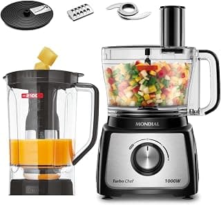 Multiprocessador Turbo Chef 5 em 1, Mondial, Preto, 1000W, 220V - MPN-01-B - Produto 2 mais recomendado com 4.6 estrelas
