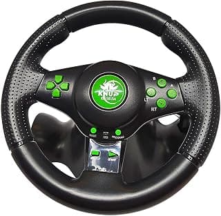 Volante De Vibração Gamer Com Pedais e Cambio Para Xbox360 PC PS2 PS3 Preto Giro 180º - KP-5815A - Produto 7 mais recomendado com 3.5 estrelas