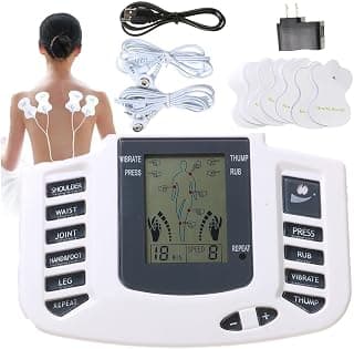 Aparelho Fisioterapia com Eletrodos Pulso Eletrico Alivia Dores massageador dor tensao muscular Tens Acupuntura Portatil baisec - Produto 8 mais recomendado com 4 estrelas