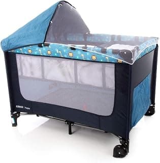 Cosco Kids, Berço Portátil Happy, 0 a 15kg , Azul - Produto 1 mais recomendado com 4.8 estrelas