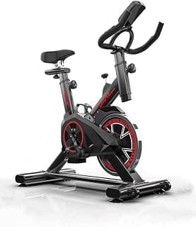 Bicicleta Ergométrica Spinning Profissional, 7 Modos de Exercício, Motor Silencioso <4dB, Display Digital, Monitor de Pulso e Calorias, 110x86x46cm - Produto 8 mais recomendado com 0 estrelas