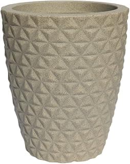 Vaso Polietileno Para Plantas Jardim Coluna Redonda Diamante N2 (Cinza) - Produto 6 mais recomendado com 4.7 estrelas