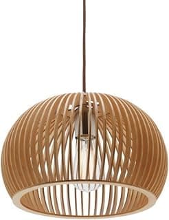 Lustre Luminária Teto Grande Pendente Bola De Madeira Decoração Sala De Jantar Cozinha Quarto - Produto 10 mais recomendado com 3.8 estrelas