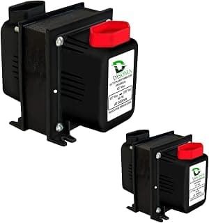 KIT 2 Transformador de voltagem 5000VA Bivolt Disoma 110V para 220V e 220V para110V Potente para Ar Condicionado Até 12000btus, AirFryer, Fogões Elétricos - Produto 9 mais recomendado com 0 estrelas