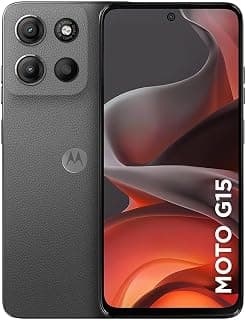Smartphone Motorola Moto g15-256GB 12GB (4GB RAM+8GB Ram Boost) e Camera 50MP com AI e Night Vision Bateria de 5200 mAh Tela FHD+ 6.7" com Superbrilho NFC - Grafite - Produto 9 mais recomendado com 4.6 estrelas