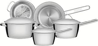 Jogo de Panelas com Fundo Triplo 5 Peças Tramontina Inox - Produto 3 mais recomendado com 4.7 estrelas