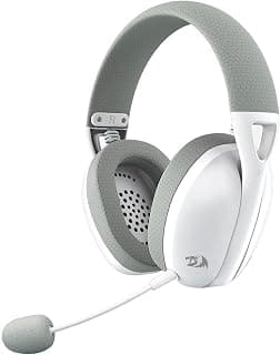 HEADSET GAMER REDRAGON IRE PRO, WIRELESS, DRIVERS DE 40 MM, BRANCO/CINZA - Produto 9 mais recomendado com 5 estrelas
