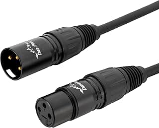 Cabos & Plugs - Cabo XLR Macho - XLR Fêmea Microfone Balanceado (1m) - Produto 4 mais recomendado com 4.7 estrelas