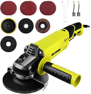 Esmerilhadeira Angular 1200W Profissional Elétrica Lixadeira 127V Ferramenta Ideal para Trabalhos de Corte e Desbaste 3000-12000RPM Com bloqueio do eixo e dispositivo de proteção - Produto 8 mais recomendado com 5 estrelas