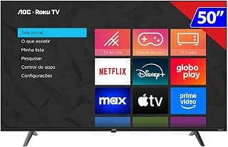 Smart TV AOC 50 Polegadas, DLED, 4K, Roku TV - 50U7045/78G - Produto 9 mais recomendado com 4.8 estrelas