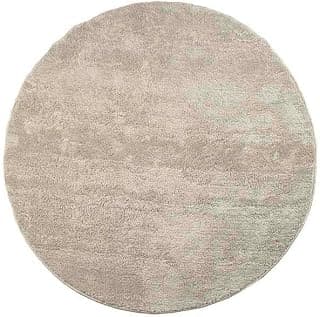 Tapete Redondo 1,00m Quarto Sala Escritório Pelo Macio Antiderrapante (Bege) - Produto 3 mais recomendado com 4.6 estrelas