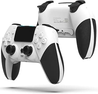 Controle Sem Fio compatível com consoles PS4/PS5 (funciona apenas com jogos PS4)/PC/IOS/Android e laptop, com sensor de movimento de 6 eixos/vibração dupla/entrada de áudio de 3,5 mm - Produto 9 mais recomendado com 5 estrelas