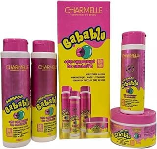 Kit Capilar Charmelle Babablu Tutti Frutti com 4 Itens (Shampoo e Condicionador e Mascara e Finalizador) - Produto 8 mais recomendado com 5 estrelas