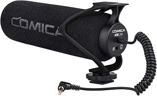 Microfone Shotgun Dslr Cel Comica Cvm-v30 Lite Sup Cardioide - Produto 8 mais recomendado com 4.1 estrelas