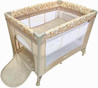 Berço Portátil Infantil Cercado Desmontável Lune Maxi Baby (Bege) - Produto 8 mais recomendado com 5 estrelas