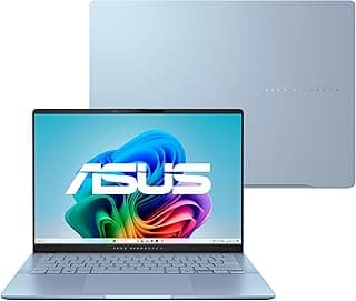 Notebook ASUS Vivobook S 14, Core Ultra 7, 32 GB, 1.0 TB SSD, W11 Home, Tela 14.0'' OLED, Mist Blue - S5406SA-PP097W - Produto 8 mais recomendado com 5 estrelas