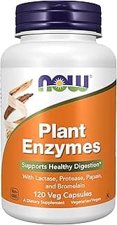 Enzimas Digestivas de Plantas NOW pote 120 cápsulas - Produto 2 mais recomendado com 4.7 estrelas