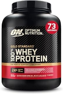 100% Whey Gold Standard 5Lbs - Optimum Nutrition - Strawberry - Produto 6 mais recomendado com 4.5 estrelas