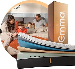 Colchão Casal Emma Original - 10 anos de garantia, certificação internacional - (138X188cm) - Produto 2 mais recomendado com 4.7 estrelas