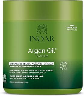 Inoar, Argan Oil Máscara Capilar – Hidratação Profunda, Brilho e Maciez com Óleo de Argan para Cabelos Secos ou Fragilizados - 500g - Produto 6 mais recomendado com 4.7 estrelas