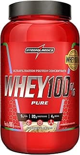 Integralmédica - Whey Protein Concentrado Cookies and Cream 100% Pure - 21g de Proteína por Scoop, Suplementação Alimentar Pós-Treino, Fórmula Enriquecida com BCAAs - Pote 900g - Produto 4 mais recomendado com 4.7 estrelas