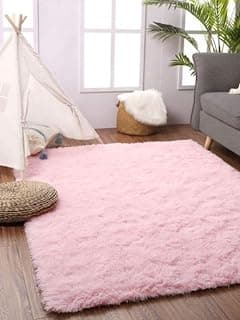 Tapete Sala, Quarto Peludo Felpudo Macio e Luxuoso 2,00m x 1,50m (Rosa) - Produto 9 mais recomendado com 4.2 estrelas
