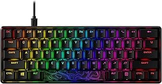 Hyper X, TECLADO MECANICO HYPERX ALLOY ORIGINS 60, Preto com iluminação RGB, HKBO1S-RB-US/G - Produto 4 mais recomendado com 4.7 estrelas