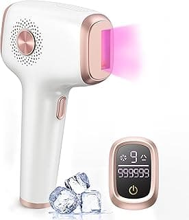 INNZA Removedor de pelos IPL com função de resfriamento de gelo para mulheres permanentes, 999.999 Flashes Removedor de pelos IPL indolor, dispositivo de remoção de pelos para axilas, pernas, braços (Ouro rosa - 2) - Produto 3 mais recomendado com 4.4 estrelas