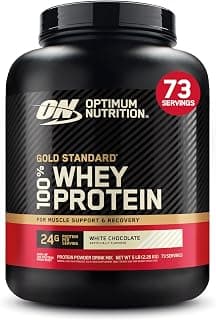 ON WHEY GOLD STANDARD CHOCOLATE BRANCO 5,0 LBS (2,27KG) - Produto 1 mais recomendado com 4.7 estrelas