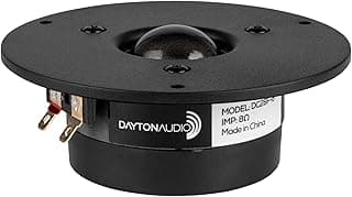 Dayton Audio _ Tweeter de cúpula macia DC28F-8 Classic Series 28 mm 8ƒ - Produto 4 mais recomendado com 4.4 estrelas