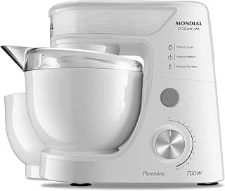 Batedeira Planetária, Mondial, Branco/Inox, 700W, 110V - BP-01P-W - Produto 4 mais recomendado com 4.6 estrelas