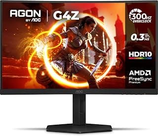 Monitor Gamer Curvo AOC AGON G4Z 27" 300Hz 0,3ms HDR10 Base Ajustável C27G4Z/P - Produto 9 mais recomendado com 4.5 estrelas