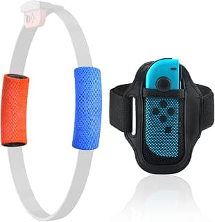 Kit de acessórios para a aventura Nintendo Switch, 1 alça de perna e 2 alças de anel-con - Produto 10 mais recomendado com 3.9 estrelas