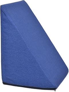 Travesseiro Triangular Espuma Encosto Adulto Apoio Costas Repouso Leitura Cor:Azul - Produto 3 mais recomendado com 4.4 estrelas