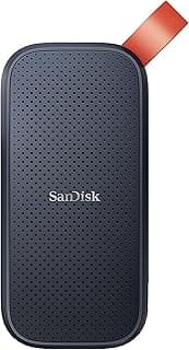 SanDisk SSD portátil de 1 TB - até 800 MB/s, USB-C, USB 3.2 geração 2, firmware atualizado - Unidade de estado sólido externa - SDSSDE30-1T00-G26 - Produto 6 mais recomendado com 4.7 estrelas