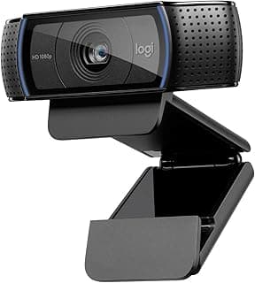 Webcam Logitech C920 Full HD 1080p Preta - 960-000764 - V.C - Produto 1 mais recomendado com 4.8 estrelas