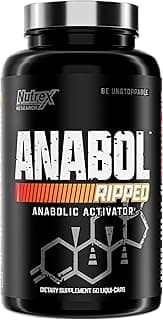 Nutrex Research Anabol Ripped Anabolic Muscle Builder for Men, 2-in-1 Muscle Builder and Shredding Supplement, (60 Count) - Produto 8 mais recomendado com 4.2 estrelas