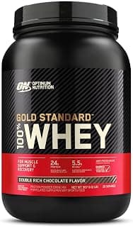 Optimum Nutrition Whey Protein 100% Gold Standard, Double Rich Chocolate, 907g - Produto 3 mais recomendado com 4.6 estrelas