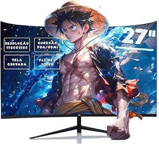Monitor Gamer LED Curvo, 27 Polegadas, Full HD, 100Hz, 1ms, Preto - Produto em review com 4.6 estrelas e 3 avaliações