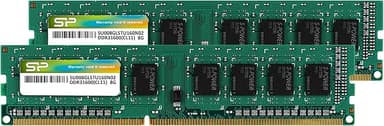 Silicon Power DDR3 16GB (2 x 8GB) 1600MHz (PC3 12800) 240-pin CL11 1.35V / 1.5V Unbuffered UDIMM PC Computer Desktop Memory Module Ram Upgrade - Produto 8 mais recomendado com 4.7 estrelas