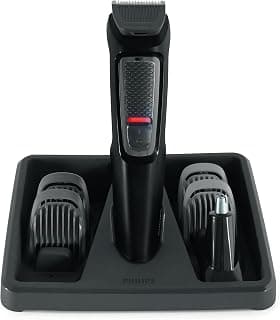 Aparador de Pelos 6 em 1 Philips Series 3000 MG3711/15 Multigroom Bivolt - máquina de barba com 6 Acessórios - Produto 2 mais recomendado com 4.7 estrelas