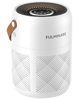 FULMINARE Purificadores de ar para quarto, purificadores de ar H13 True HEPA para casa, animais de estimação, escritório, pequenos filtros de ar silenciosos com temporizador modo de hibernação, - Produto 2 mais recomendado com 4.4 estrelas