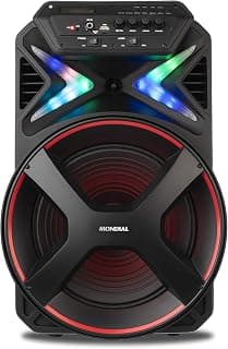 Caixa Amplificada Connect Lights, Mondial, Preto/Vermelho, 400W RMS, Bivolt - CM-400 - Produto 1 mais recomendado com 4.7 estrelas